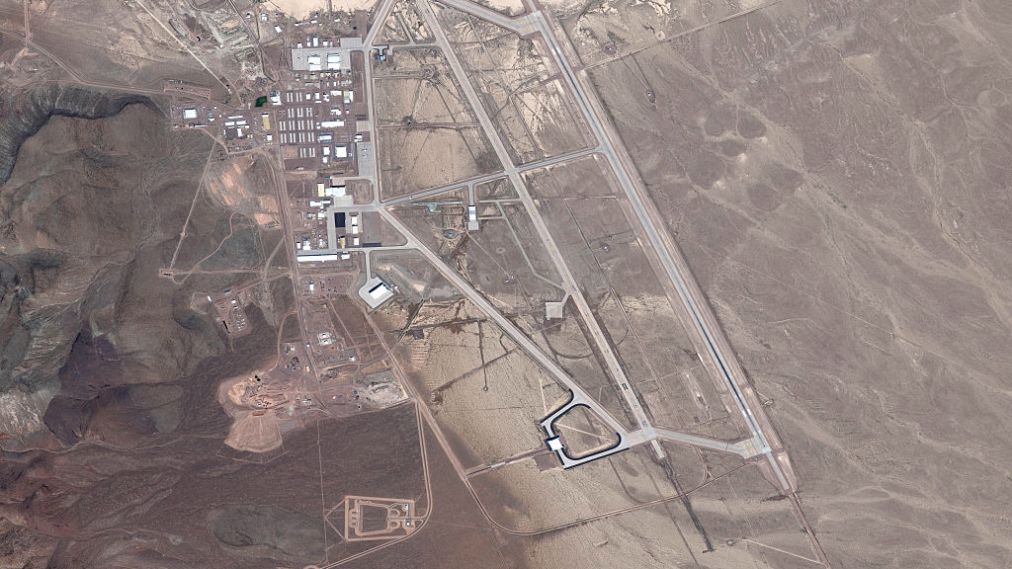 DigitalGlobe satellite image Area 51. (Photo DigitalGlobe via Getty Images)