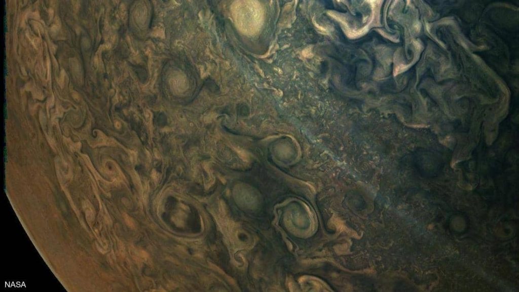 Radioactive tapes on the surface of the planet