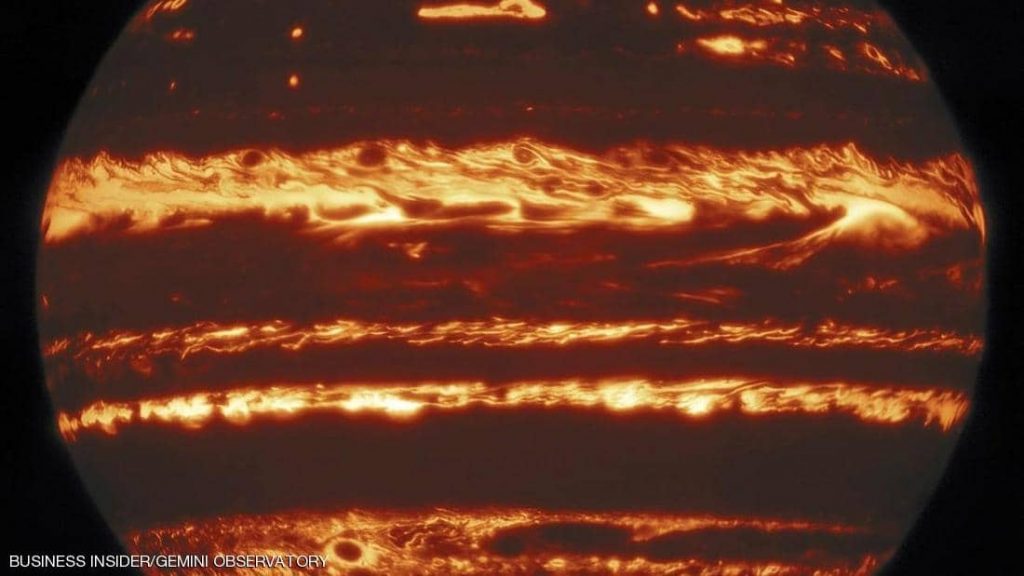 Image of Jupiter as it appeared through the astronomical observatory