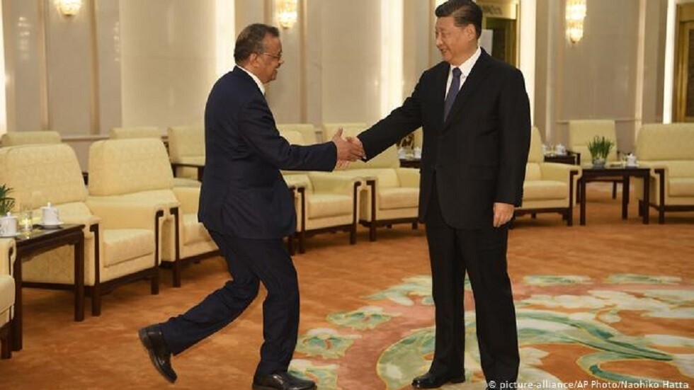 The Chinese President is Welcoming the Director of the World Health Organization, Image Source - Reuters