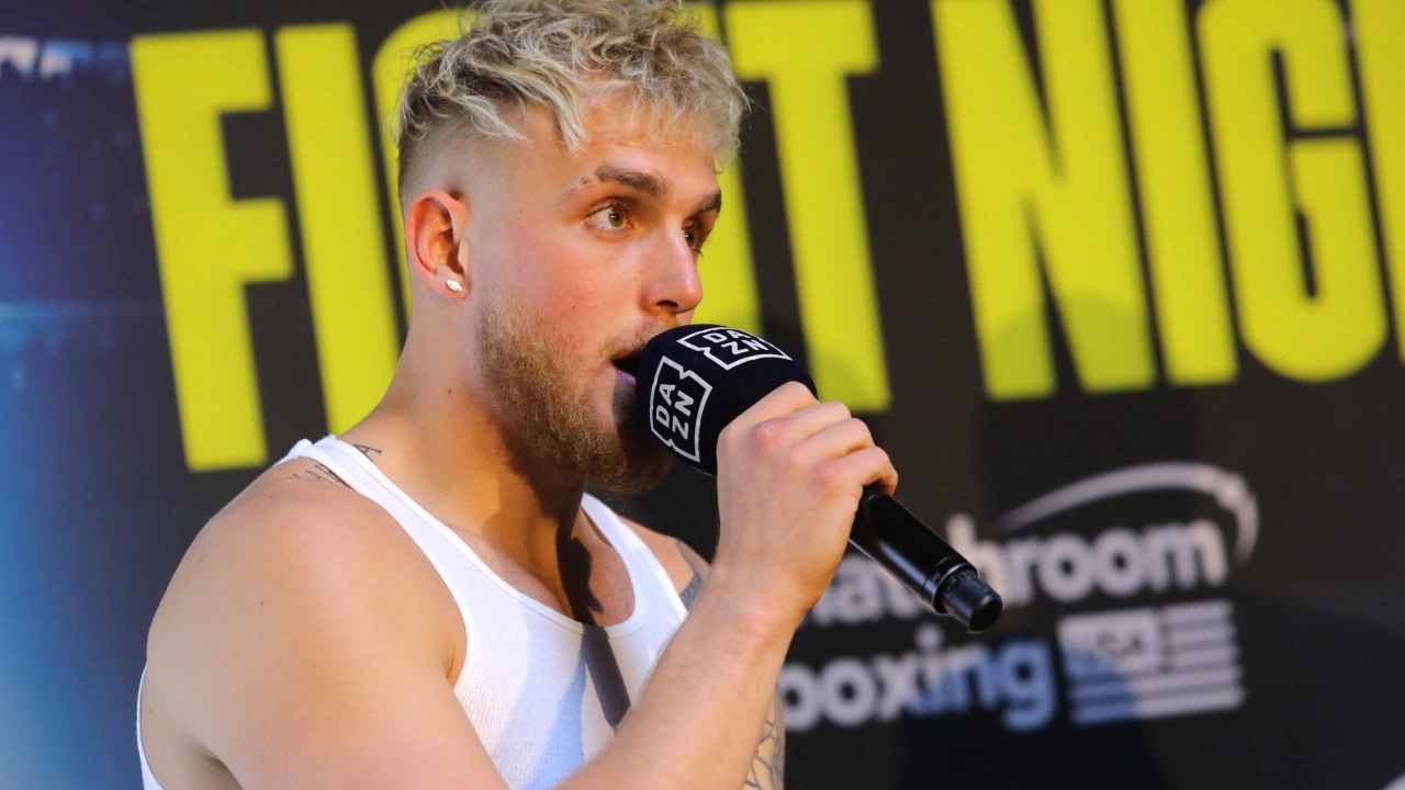 Jake Paul speaks onstage during a press conference at Beauty & Essex in Los Angeles on Jan. 8, 2020.JC Olivera - Getty Images