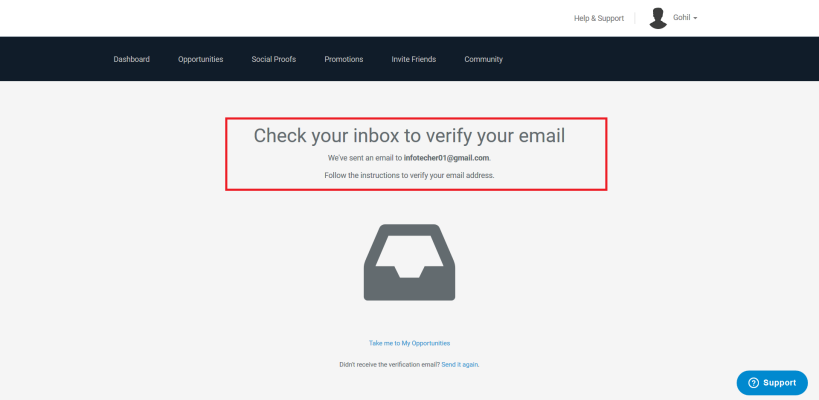 confirmation mail
