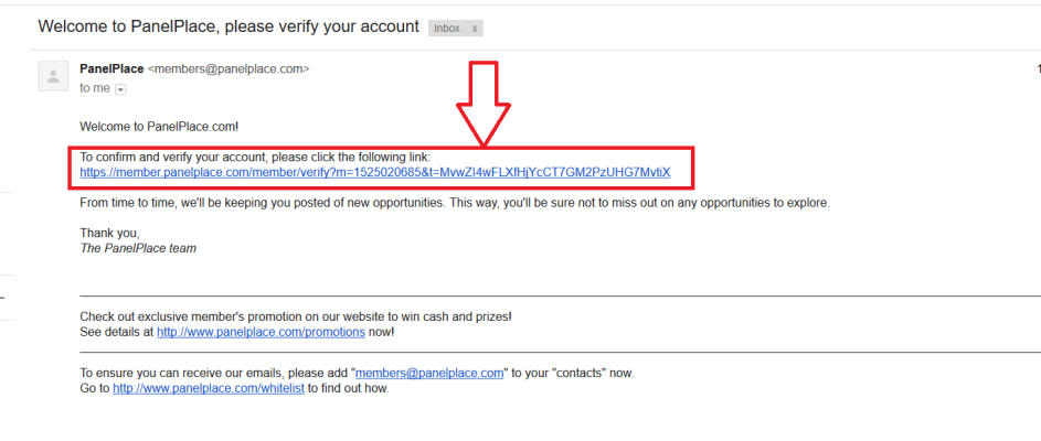confirmation link click on this link.