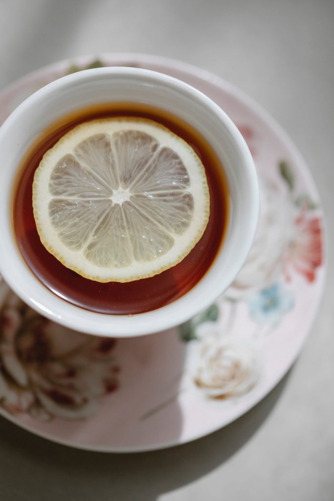 Not to take out lemon pieces from a cup of tea